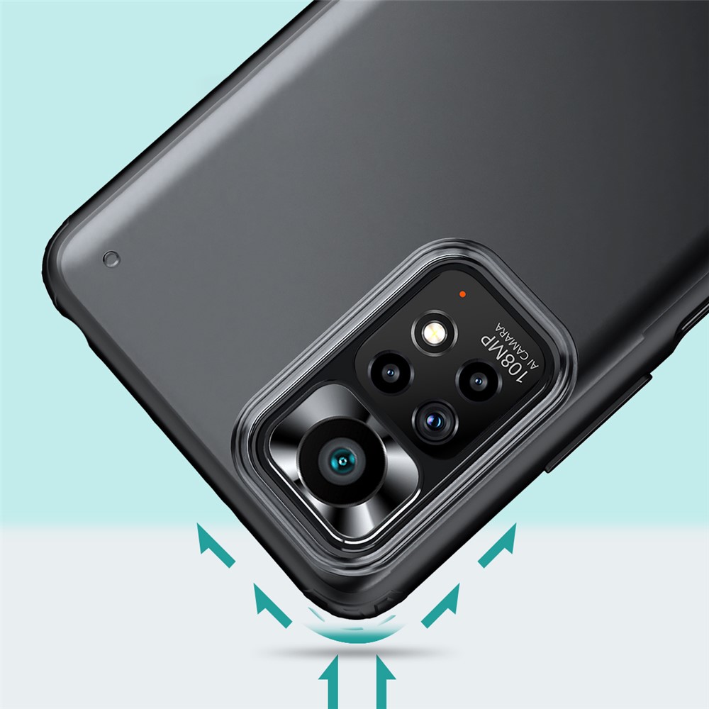 For Xiaomi Redmi Note 11 4G (Qualcomm)/Note 11S 4G Armor Series Matte Finish PC Back + Soft TPU Hybrid Cover Protective Phone Case - Blue-4