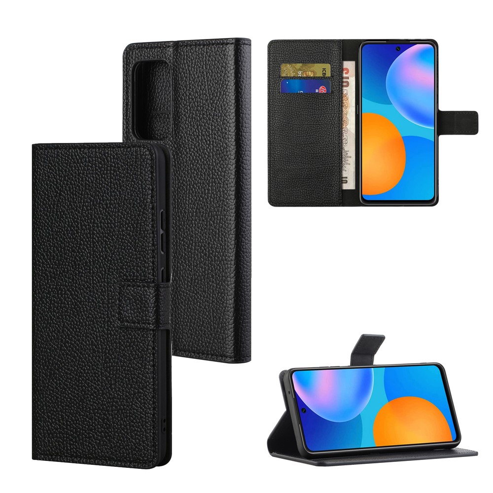 For Xiaomi Redmi Note 11 4G (Qualcomm) / Redmi Note 11S 4G PU Leather Wallet Phone Case Litchi Texture Flip Folio Book Stand Shockproof Cover-6