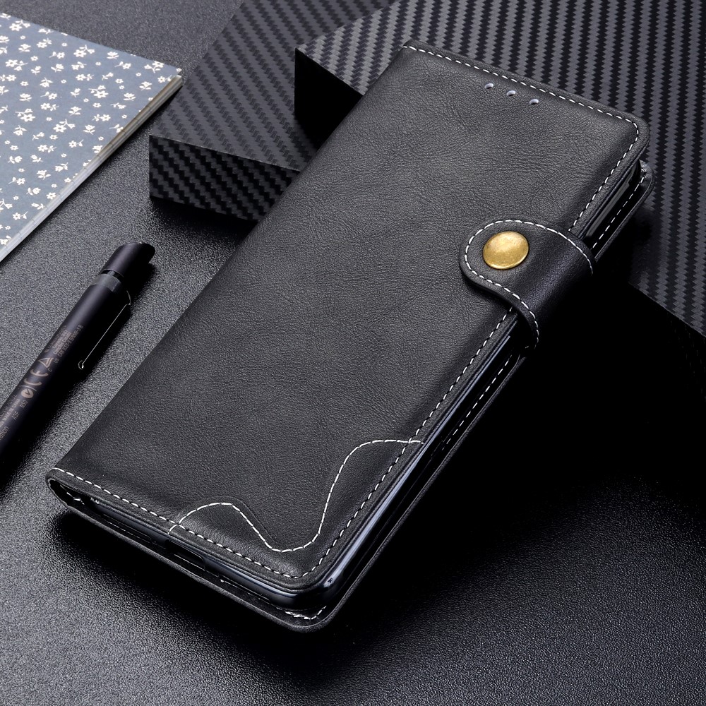 For Xiaomi Redmi Note 11S 4G / Redmi Note 11 4G (Qualcomm) S-shaped Textured Flip Wallet Stitching Case Stand Shockproof PU Leather Protective Phone Cover - Black-9