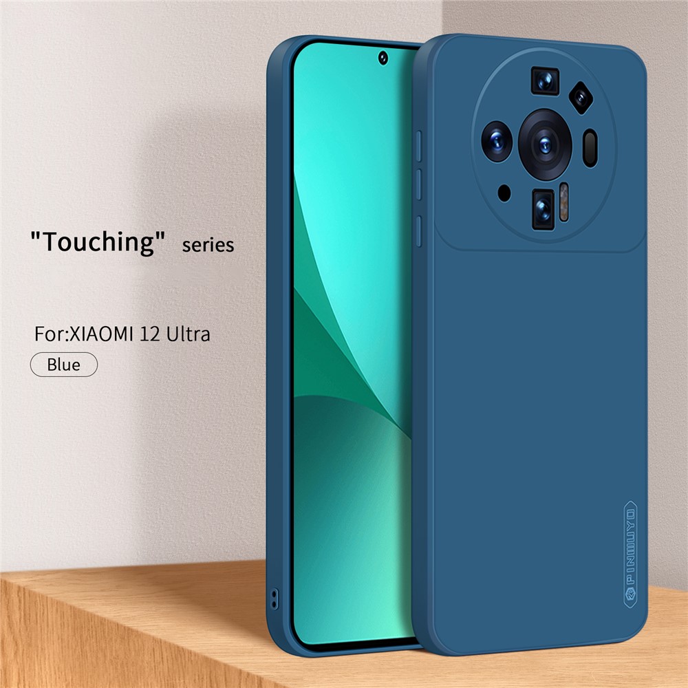 PINWUYO JK TPU-2 Series Soft TPU Phone Case for Xiaomi 12 Ultra, Precise Cutout Anti-scratch Protective Cover - Blue-2