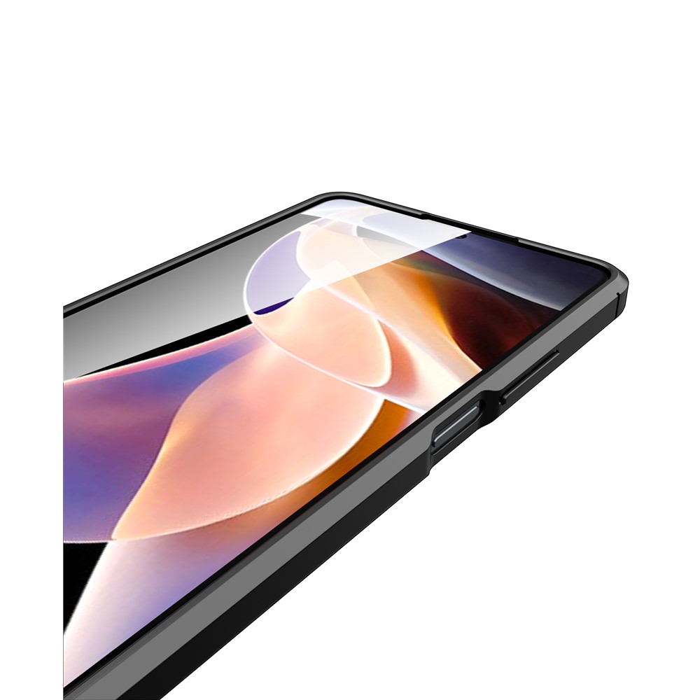 Litchi Texture Soft TPU Case for Xiaomi Poco M4 Pro, Fingerprint-free Mobile Phone Cover - Black-6