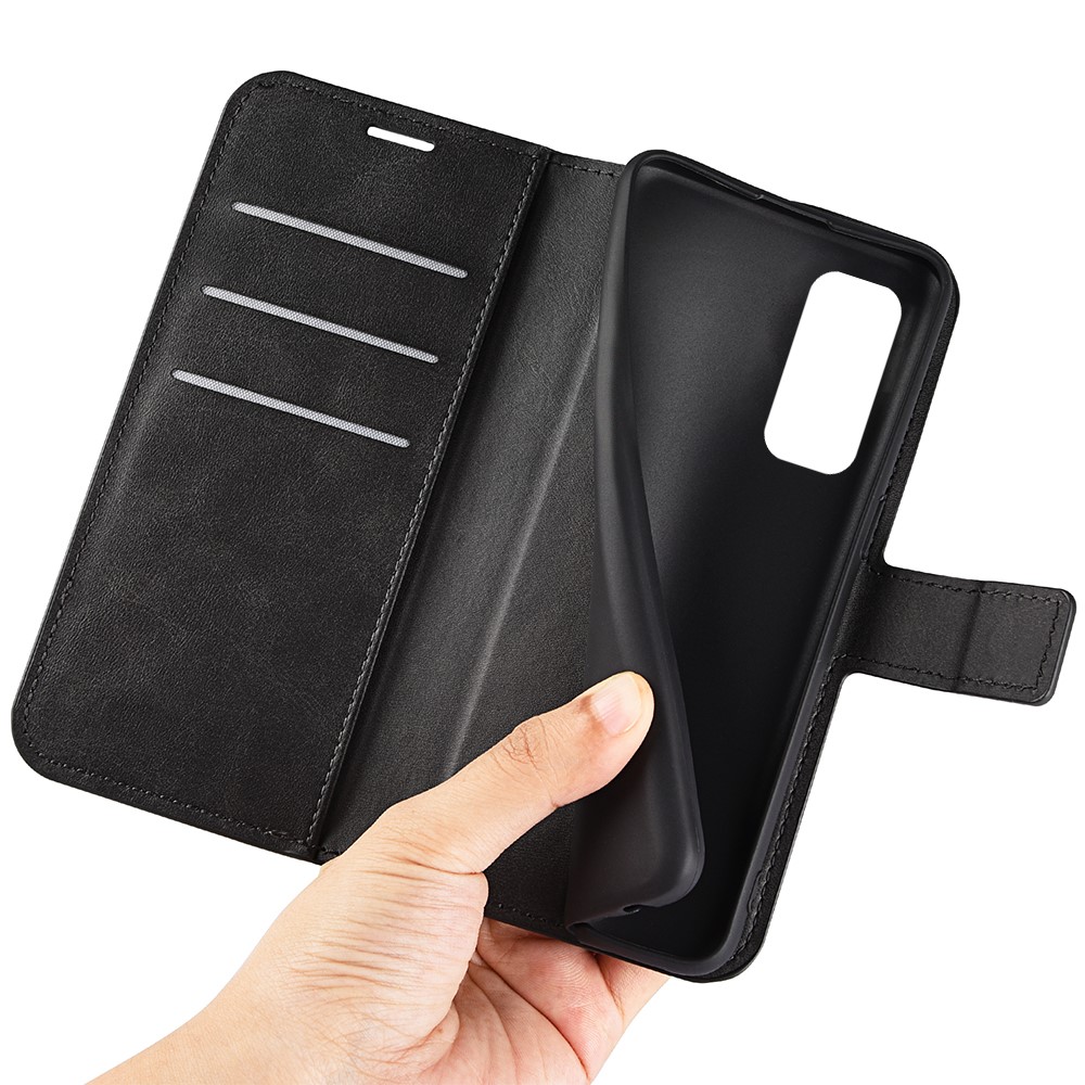For Xiaomi Redmi Note 11 4G (Qualcomm) / Redmi Note 11S 4G Full Protection Textured PU Leather Wallet Case Stand Magnetic Folio Phone Cover - Black-7