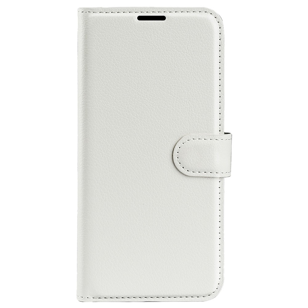 For Xiaomi Redmi Note 11 4G (Qualcomm) / Redmi Note 11S 4G Litchi Texture Folding Stand Phone Case PU Leather Magnetic Closure Wallet Flip Cover - White-2