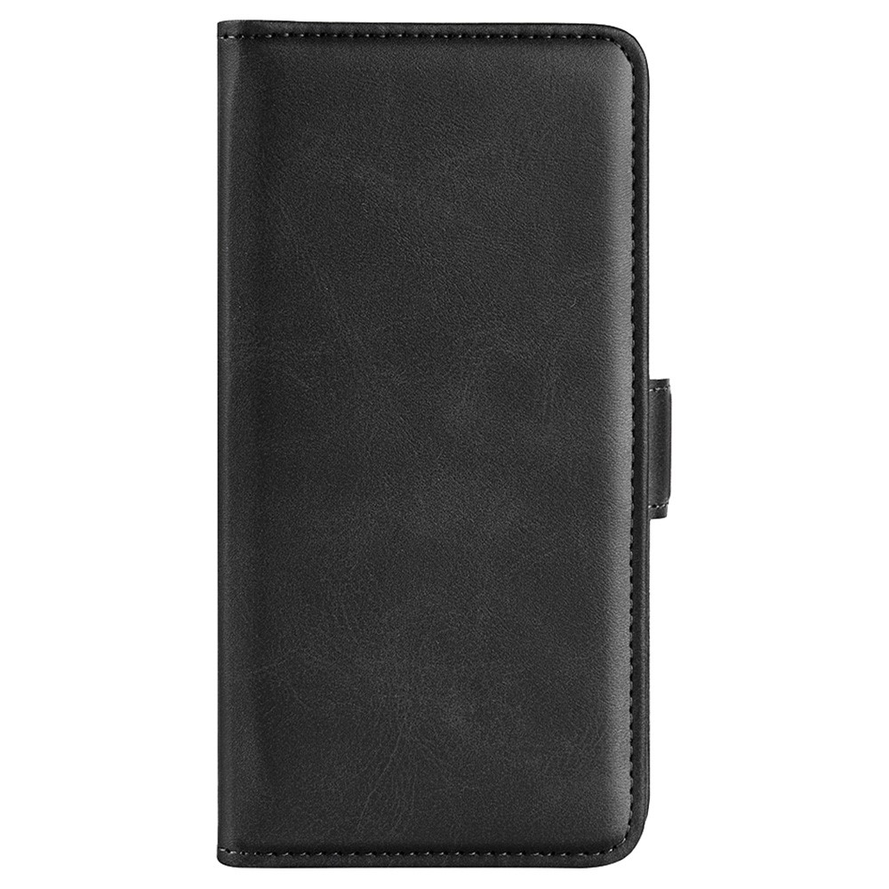 For Xiaomi Redmi Note 11 4G (Qualcomm) / Redmi Note 11S 4G Dual Magnetic Flap Phone Case Textured PU Leather Viewing Stand Wallet Folio Flip Cover - Black-2
