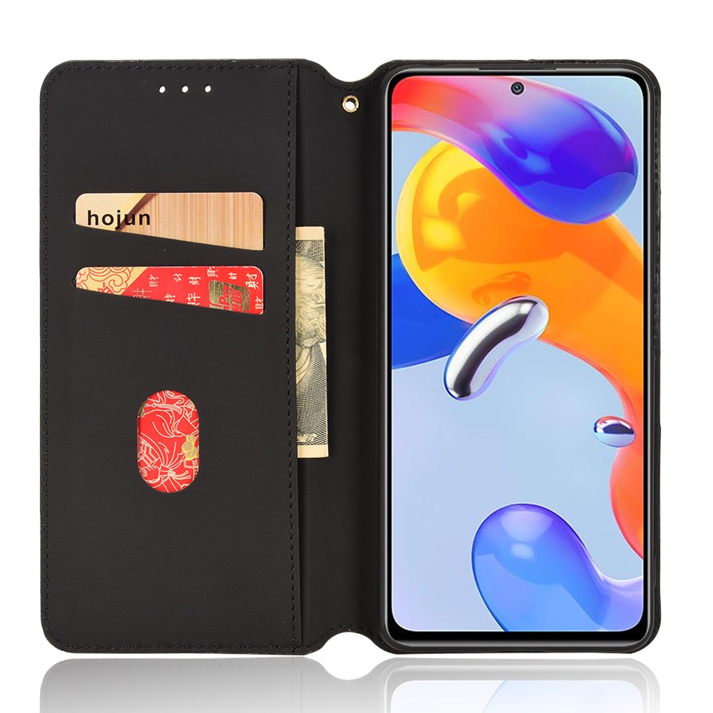For Xiaomi Redmi Note 11 Pro 4G (MediaTek)/Note 11 Pro 5G (Qualcomm)/Note 11E Pro 5G Imprinted Rhombus Wallet Case Foldable Stand Leather Phone Cover - Black-2