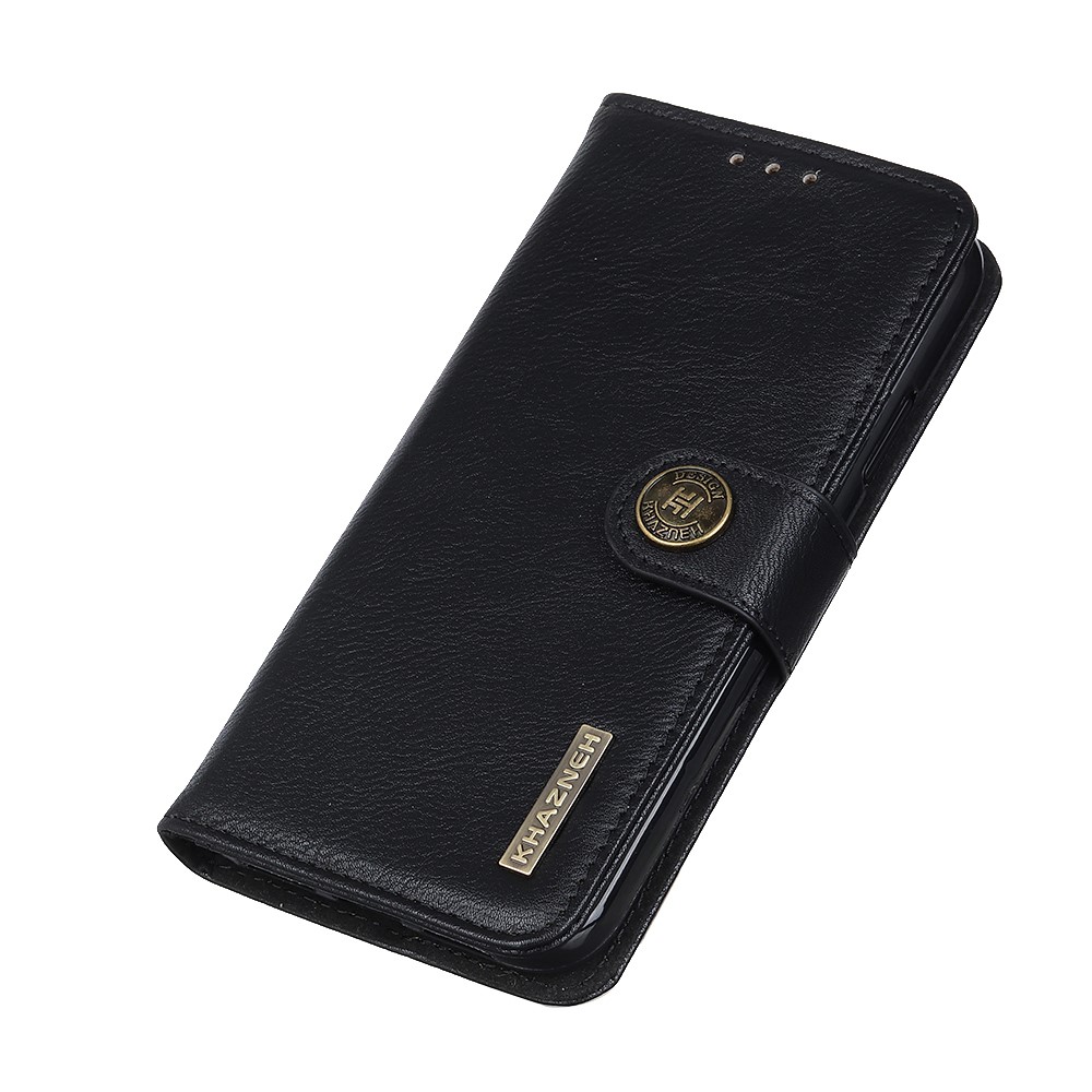 KHAZNEH For Xiaomi Redmi Note 11 Pro 4G (MediaTek)/Note 11 Pro 5G (Qualcomm) Textured Leather Wallet Phone Case Stand Function Folio Flip Phone Cover - Black-9