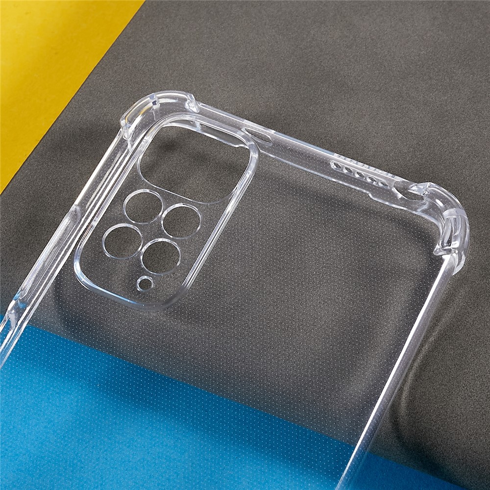 For Xiaomi Redmi Note 11S 4G/Redmi Note 11 4G (Qualcomm) TPU Phone Case Crystal Clear 1.5mm Thick Reinforced Corner Precise Cutout Phone Cover-4