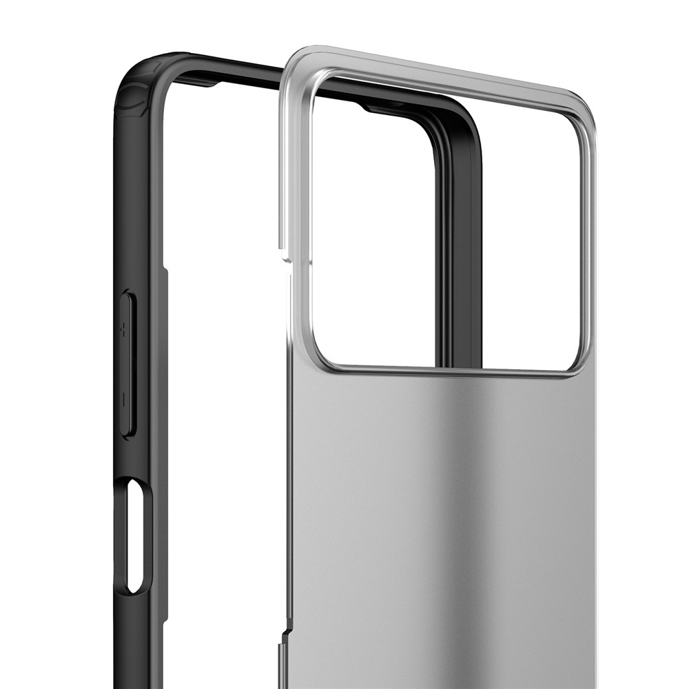 Armor Series Phone Case for Xiaomi Poco X4 Pro 5G, Matte Finish Hybrid PC + TPU Anti-drop Protective Cover - Black-7