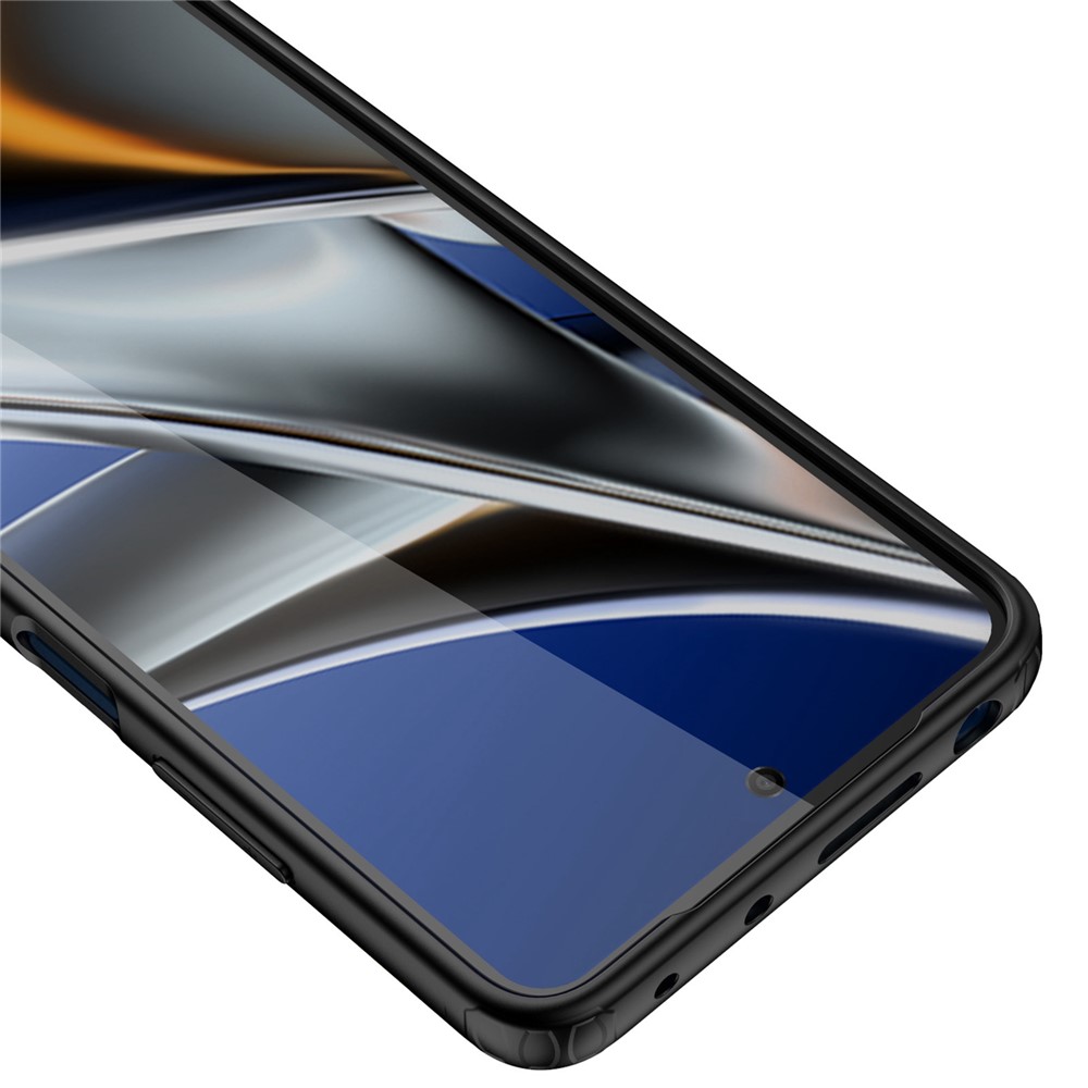 Armor Series Phone Case for Xiaomi Poco X4 Pro 5G, Matte Finish Hybrid PC + TPU Anti-drop Protective Cover - Black-9