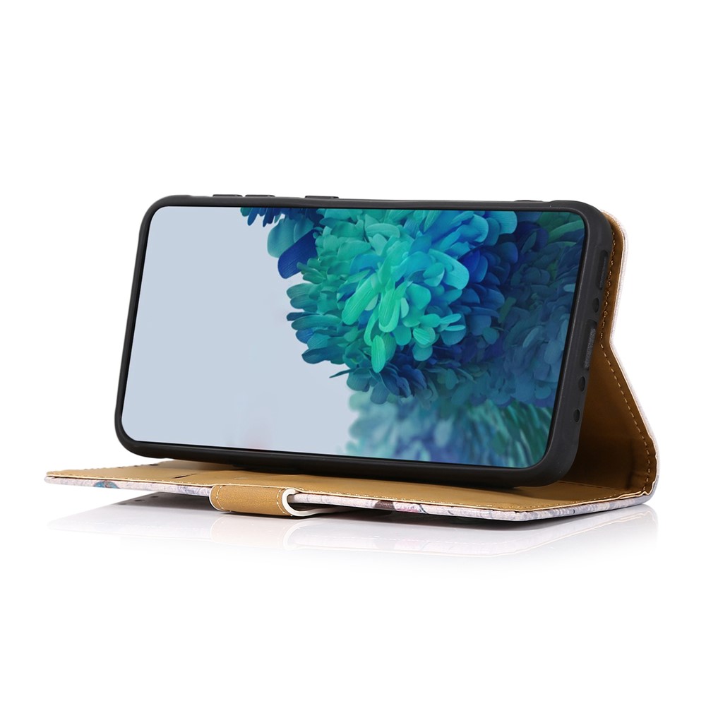 For Xiaomi Redmi K40S Pattern Printing PU Leather Stand Wallet Drop-proof Phone Case Cover - Cat and Heart-2