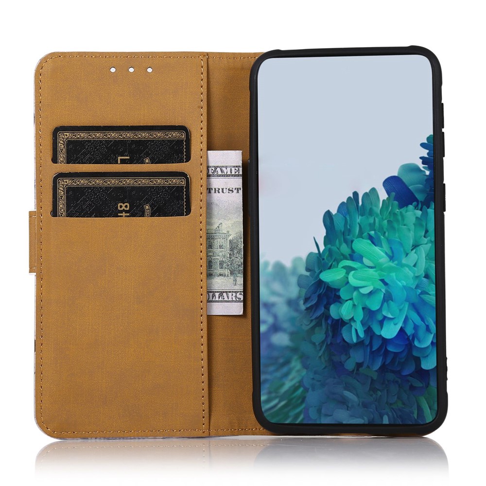 For Xiaomi Redmi K40S Pattern Printing PU Leather Stand Wallet Drop-proof Phone Case Cover - Cat and Heart-3