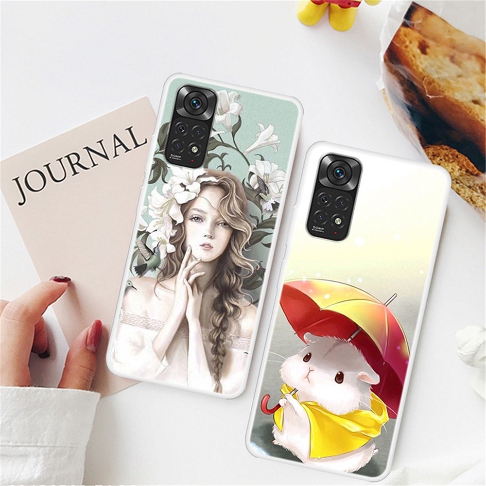 For Xiaomi Redmi Note 11 Pro 4G (MediaTek)/Note 11 Pro 5G (Qualcomm) Pattern Printing TPU Phone Case Anti-drop Protective Back Cover - Little Squirrel-3