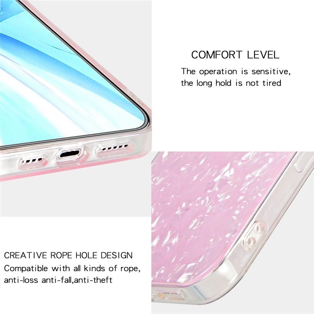IPAKY for Xiaomi Redmi 10C/Redmi 10 (India) IMD Anti-Yellow Slim Case Shockproof Acrylic Rear Panel + Soft TPU Frame Cover - Pink-2