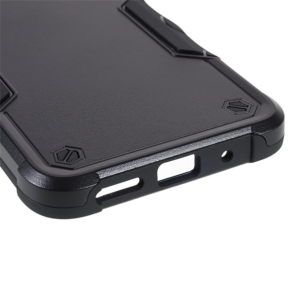 For Xiaomi Redmi 10C Military Grade Shockproof Soft TPU Hard PC Case Heavy Duty Non-Slip Phone Cover - Black-6