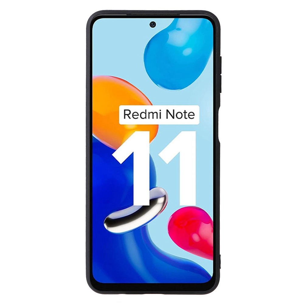 For Xiaomi Redmi Note 11 Pro 4G (MediaTek)/Note 11 Pro 5G (Qualcomm) PU Leather Coated TPU + PC Anti-fall Anti-scratch Phone Shell Case with Ring Kickstand - Carbon Fiber Texture-3