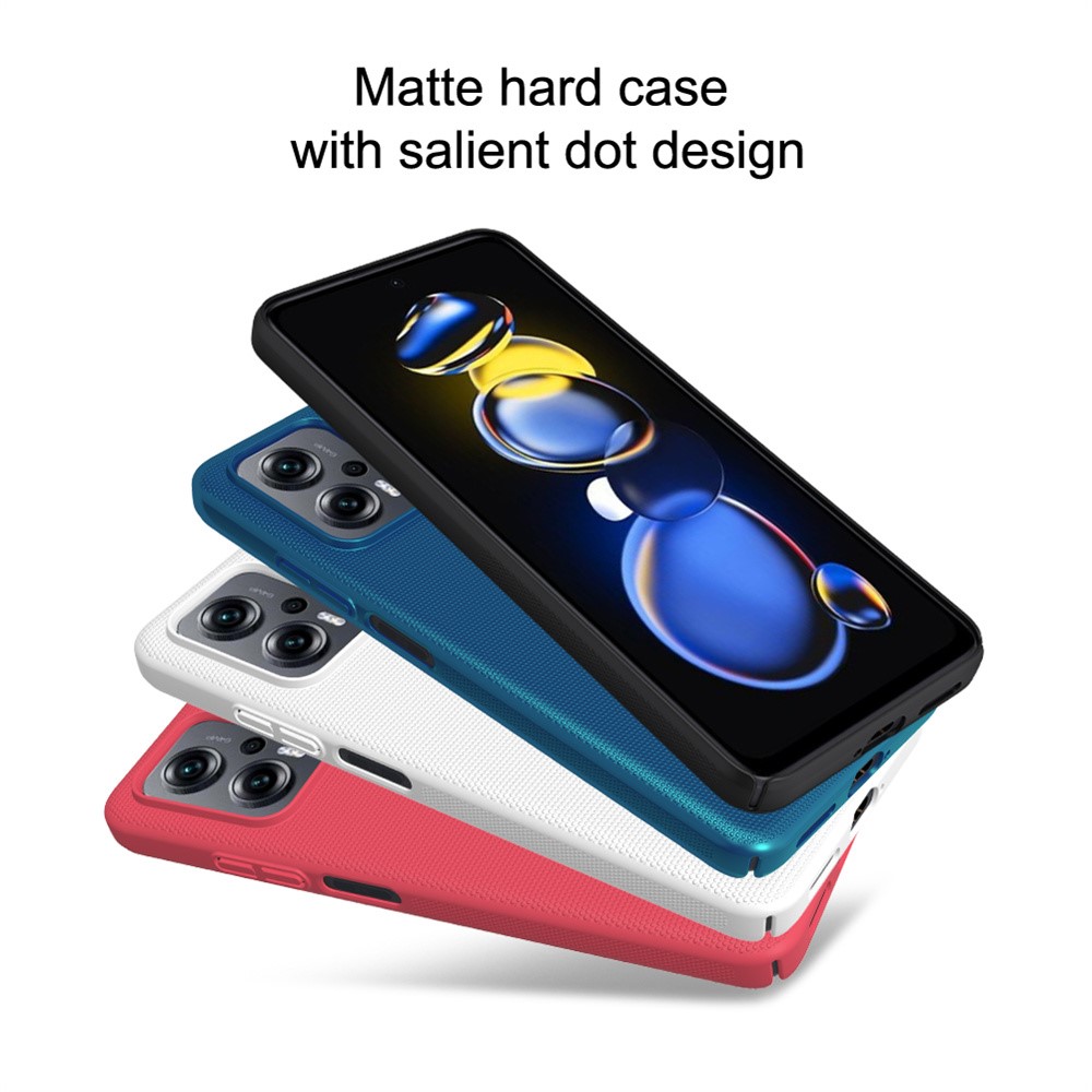 NILLKIN for Xiaomi Redmi Note 11T Pro 5G/Note 11T Pro+ 5G Frosted Shield Case Scratch-Resistant Hard PC Matte Cover - Black-15