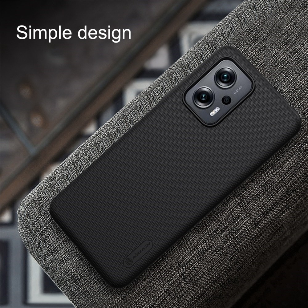 NILLKIN for Xiaomi Redmi Note 11T Pro 5G/Note 11T Pro+ 5G Frosted Shield Case Scratch-Resistant Hard PC Matte Cover - Black-4