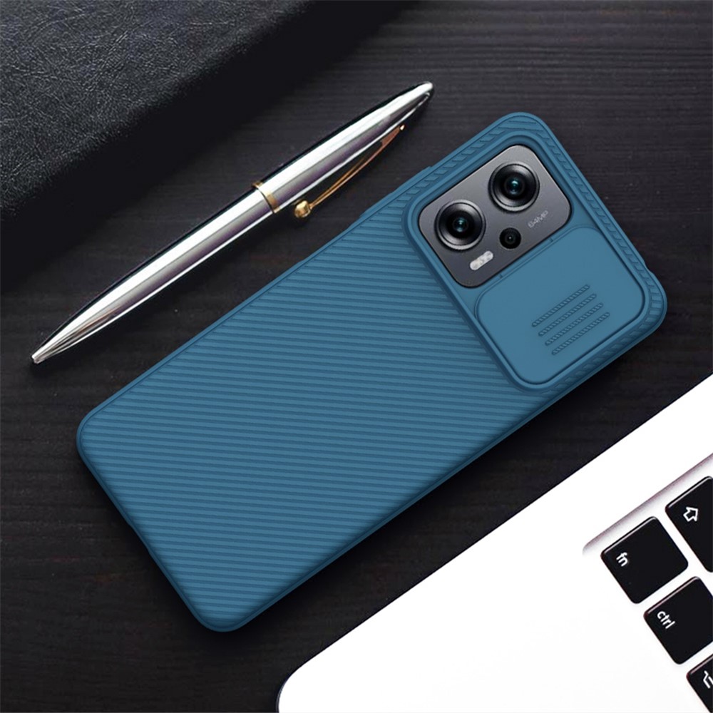 NILLKIN for Xiaomi Redmi Note 11T Pro 5G/Note 11T Pro+ 5G CamShield Hard PC Case Twill Texture Back Shell with Slide Camera Lens Cover- Black-13
