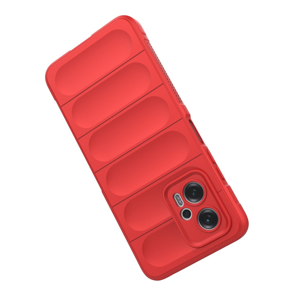 For Xiaomi Redmi Note 11T Pro 5G Drop Proof Case Soft TPU Shock Absorption Full Camera Protection Cover - Red-4