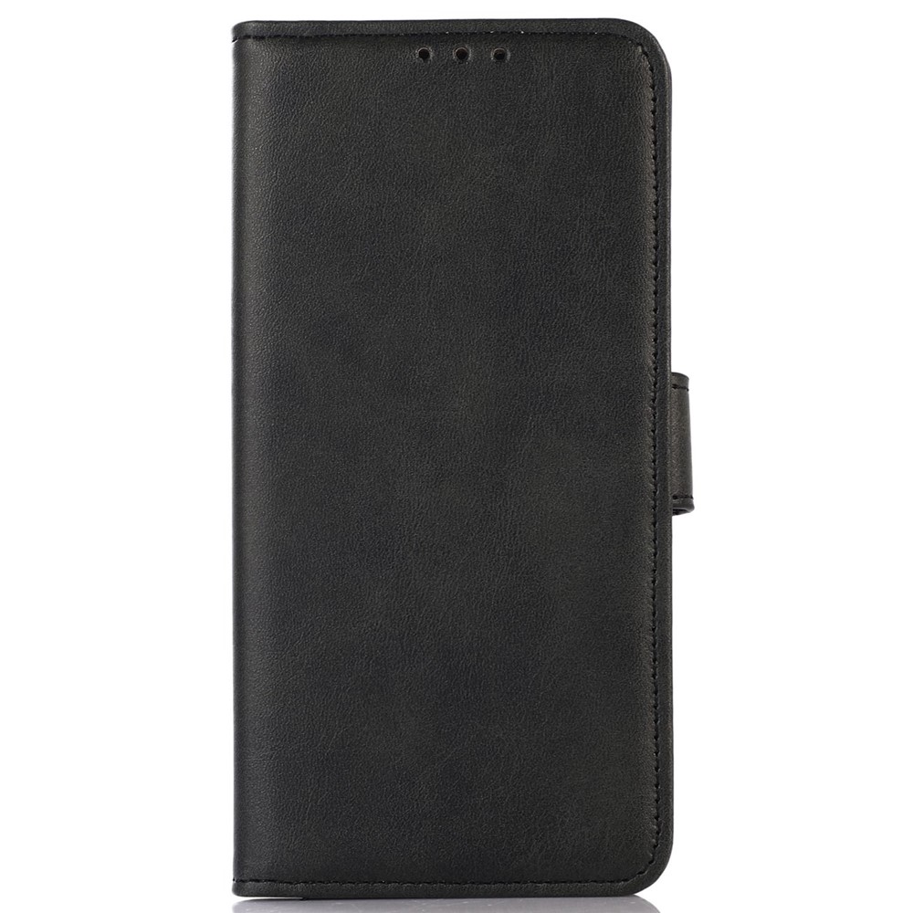 For Xiaomi Redmi Note 11T Pro 5G Shockproof Textured PU Leather Anti-drop Folio Flip Phone Case Wallet Full Protection Cover Stand Card Holder - Black-7