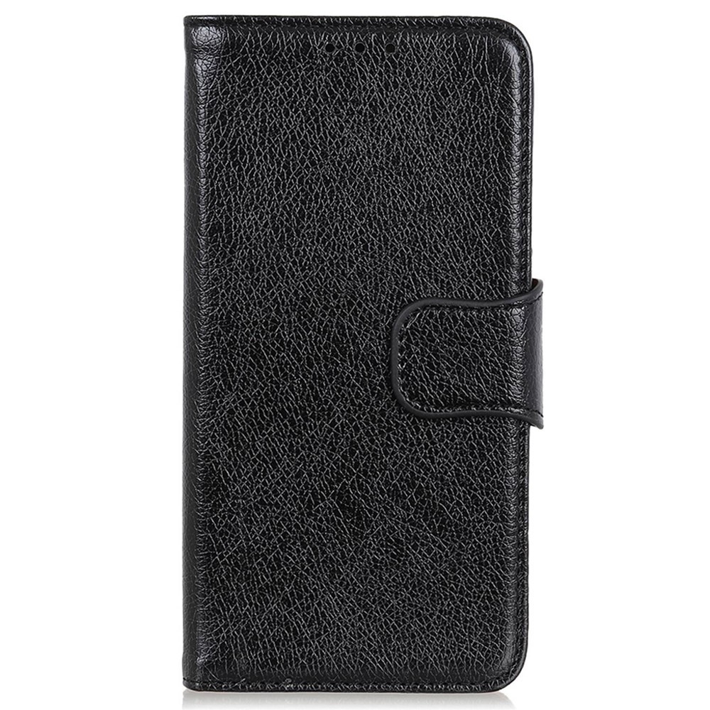 For Xiaomi Redmi Note 11T Pro 5G Shockproof Nappa Texture Phone Wallet Flip Cover Split Leather Magnetic Closure Stand Folio Full Protection Case - Black-7