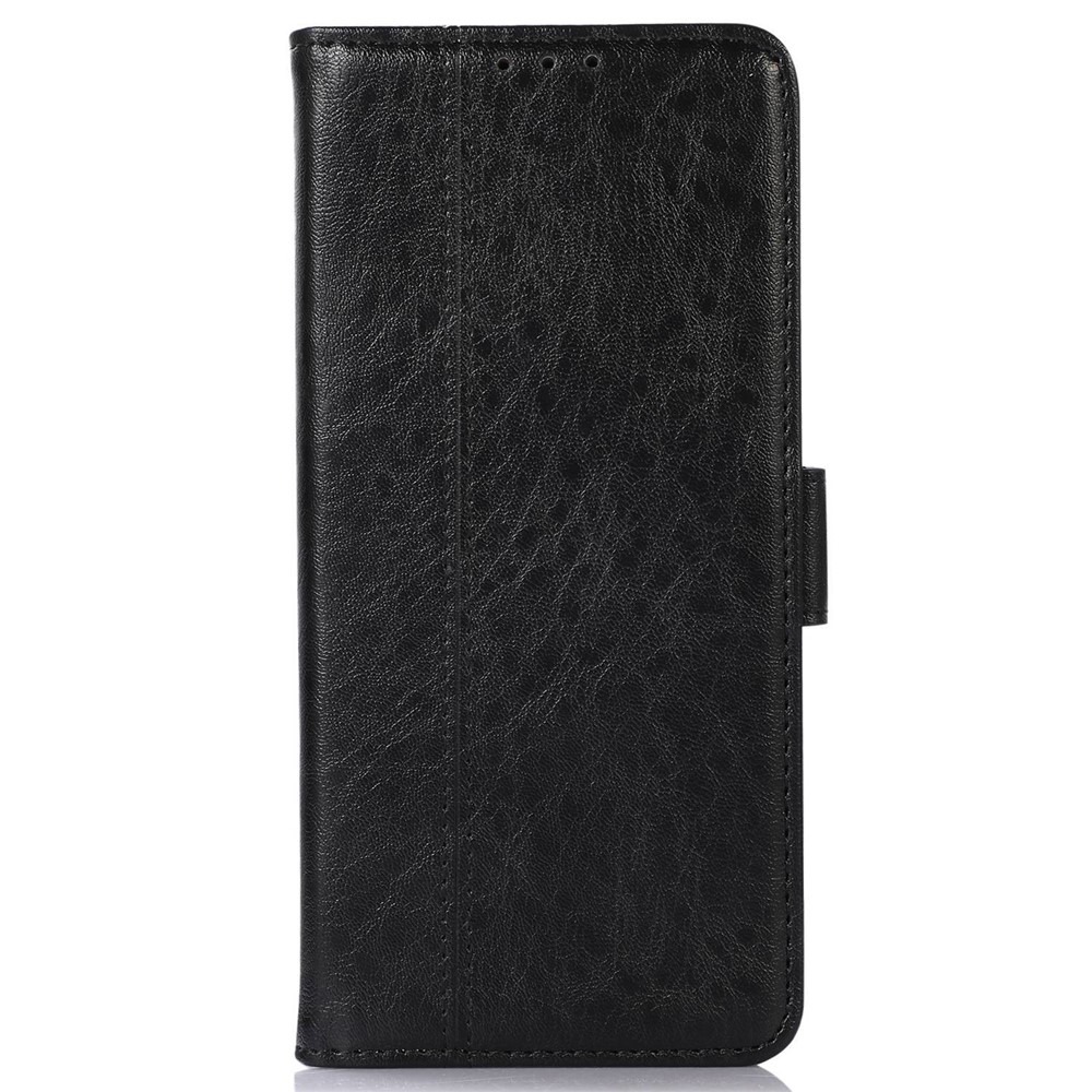 For Xiaomi Redmi Note 11T Pro 5G Crazy Horse Texture PU Leather Stand Wallet Case Dual Magnetic Clasp Folio Flip Phone Cover - Black-7