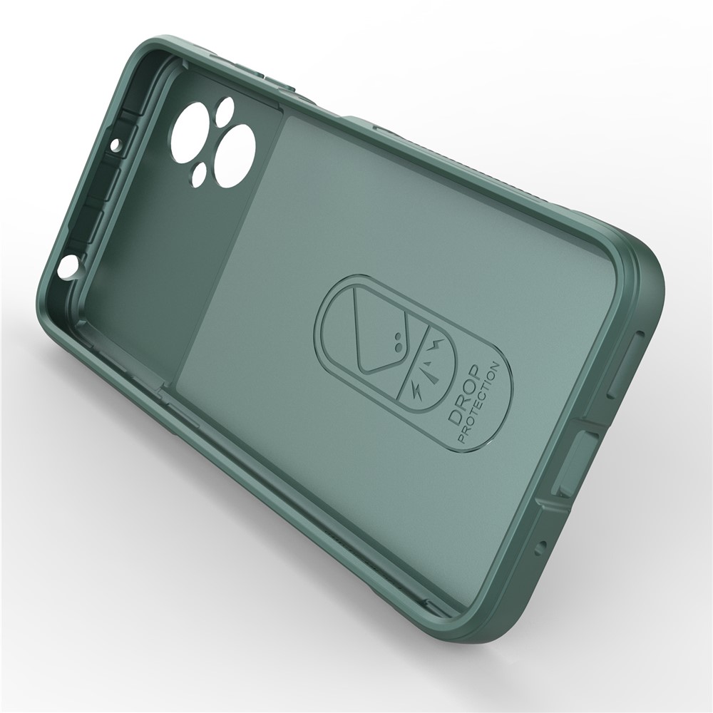 For Xiaomi Poco M4 5G Anti-scratch Soft TPU Shock Absorption Cell Phone Protection Cover - Green-2
