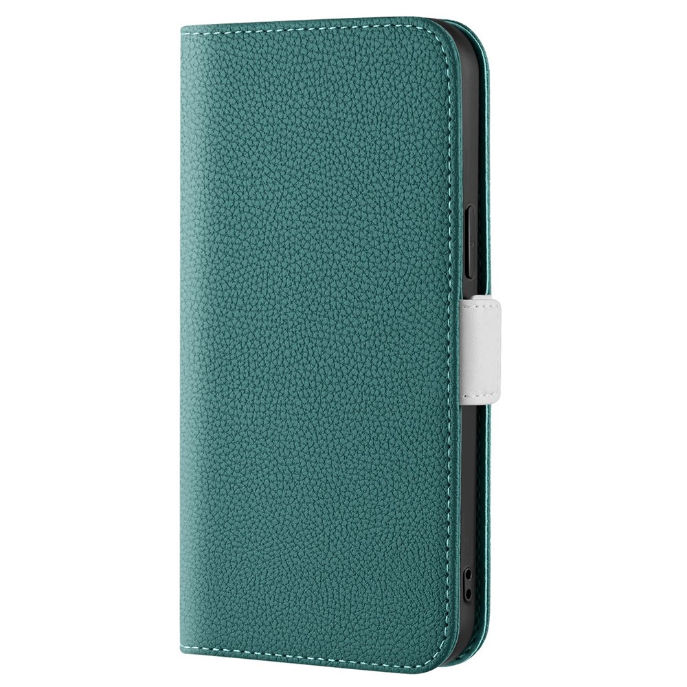Anti-fall Phone Case for Xiaomi 11T 5G, Litchi Texture Candy Color Leather Magnetic Wallet Stand Feature Flip Shell - Green-2