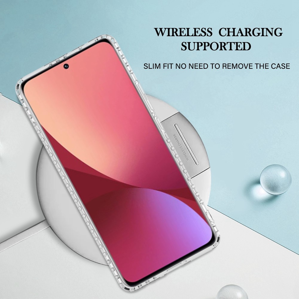 YB IMD Series-13 IMD IML Shell Pattern Case for Xiaomi 12 Pro 5G, 2.0mm TPU Anti-wear Airbag Anti-fall Mobile Phone Case - Dancing Butterfly-5