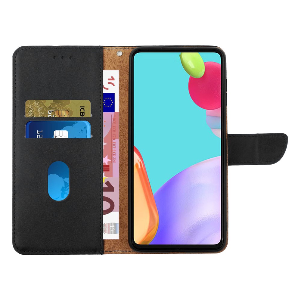 For Xiaomi 12 Ultra 5G / 12S Ultra 5G Genuine Leather Nappa Texture Case Wallet Stand Book Style Phone Cover - Black-2
