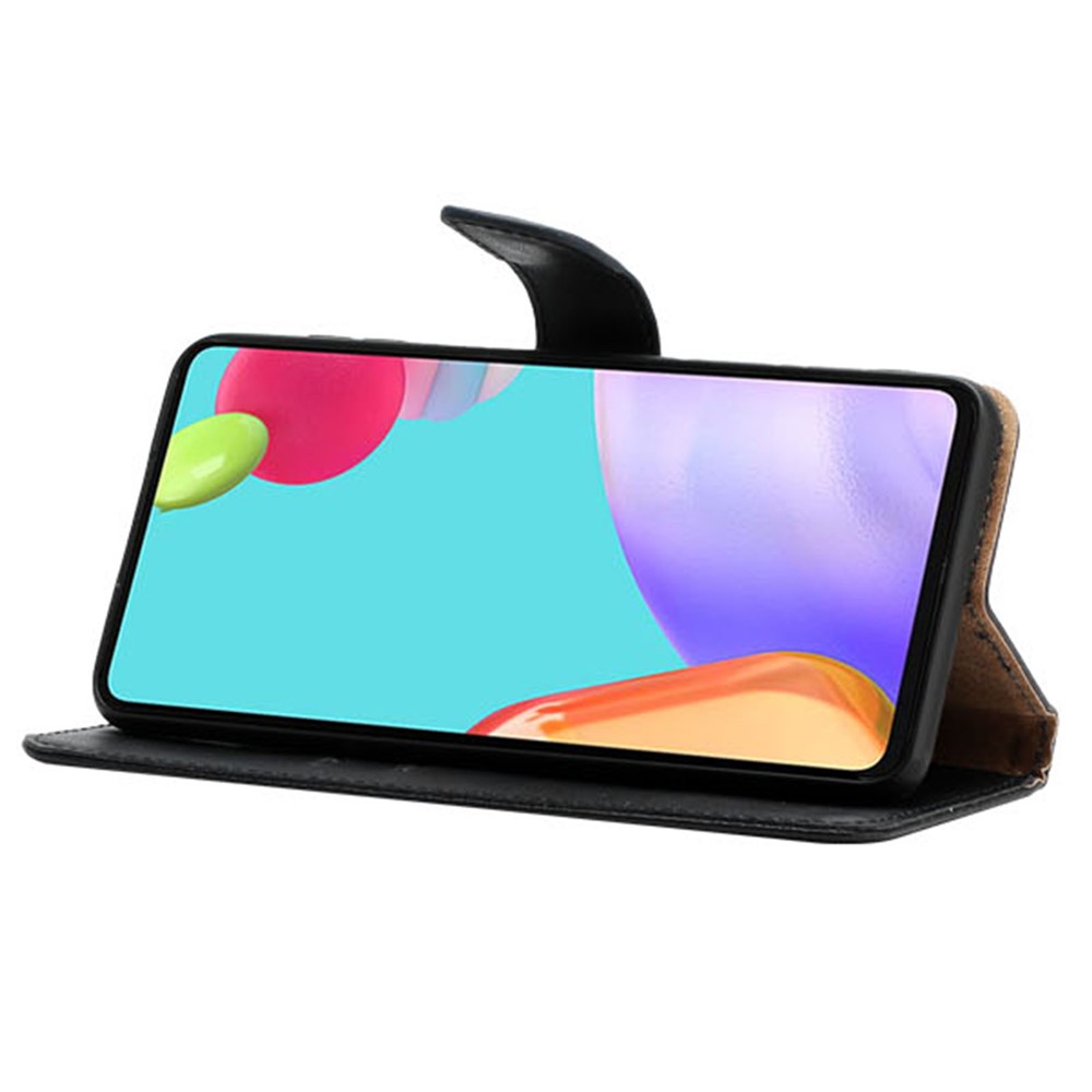 For Xiaomi 12 Ultra 5G / 12S Ultra 5G Genuine Leather Nappa Texture Case Wallet Stand Book Style Phone Cover - Black-3