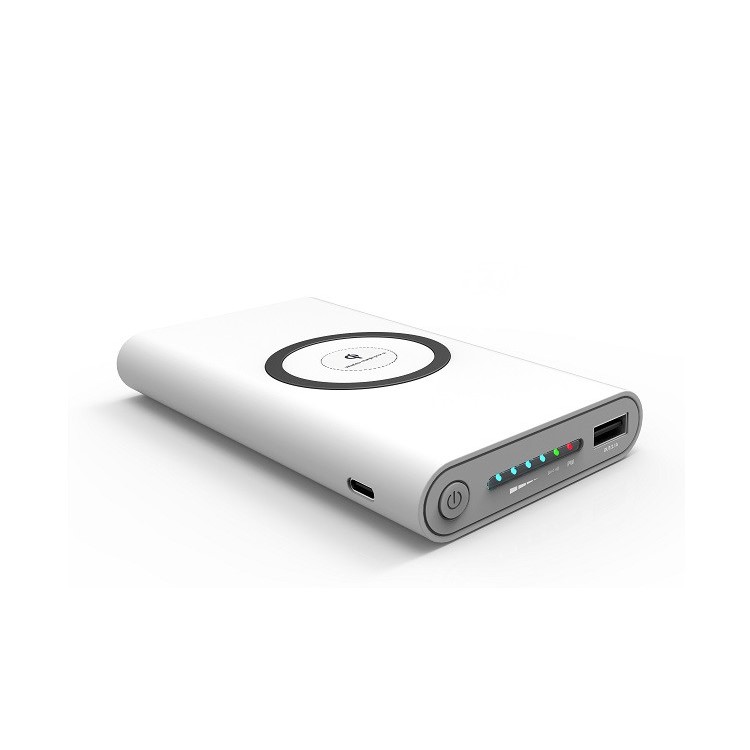 

YOGEE YG060 8000mAh Battery Charger Power Bank Support Qi Wireless Charger - White