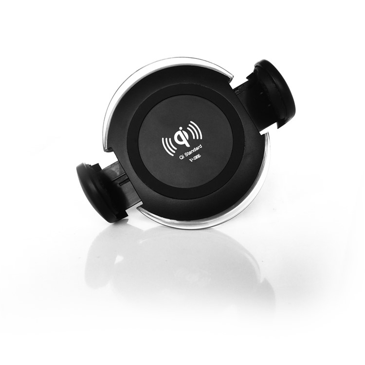 YOGEE CZ-1 Qi Carregador de carro sem fio Suporte de carga montado no veículo para Samsung S8 / S8 Plus etc. - Preto-2
