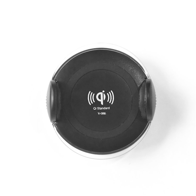YOGEE CZ-1 Qi Carregador de carro sem fio Suporte de carga montado no veículo para Samsung S8 / S8 Plus etc. - Preto-5