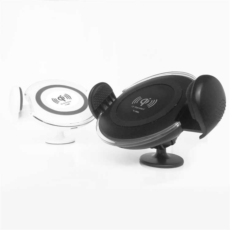 YOGEE CZ-1 Qi Carregador de carro sem fio Suporte de carga montado no veículo para Samsung S8 / S8 Plus etc. - Preto-7