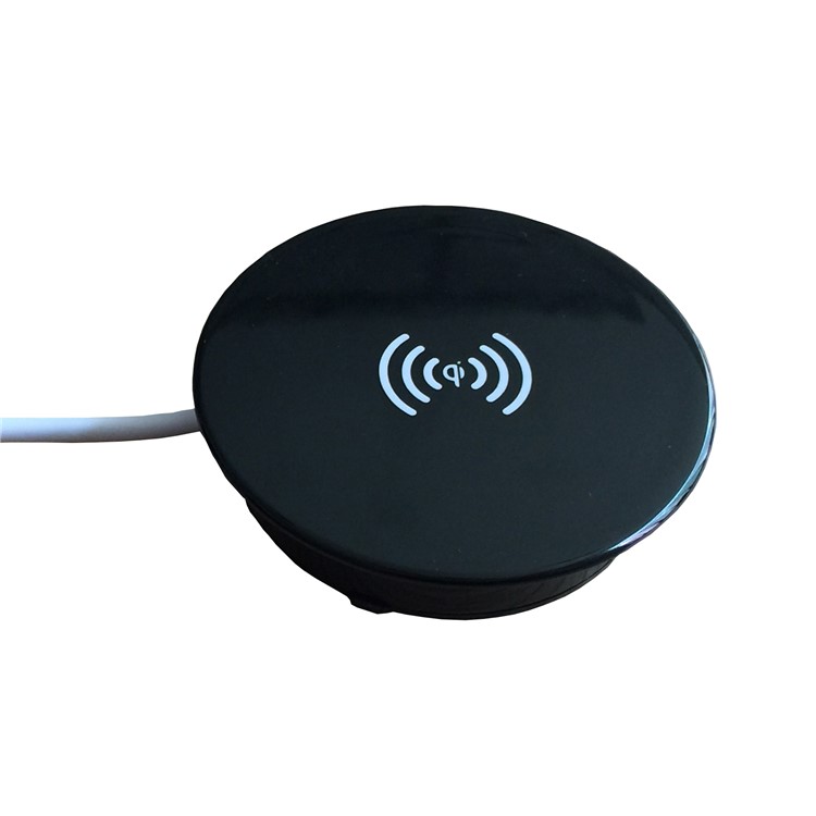 YOGEE ZM-1 Embedded Table Desk Furniture Qi Wireless Charger Charging Pad-6