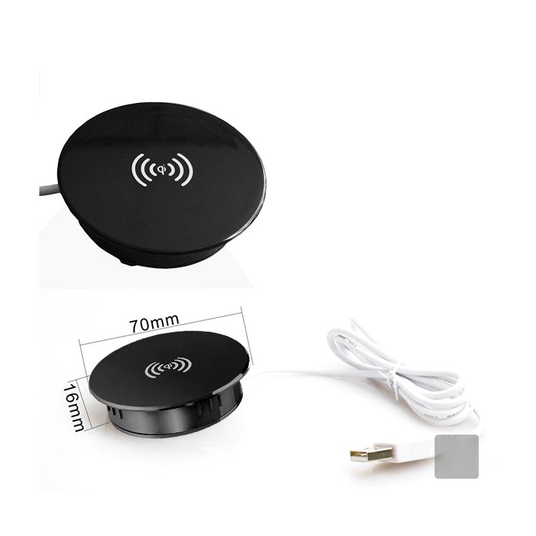 YOGEE ZM-1 Embedded Table Desk Furniture Qi Wireless Charger Charging Pad-9
