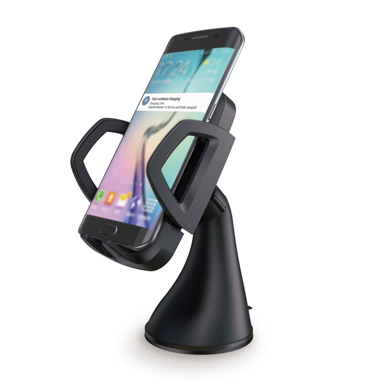 FC38 3-Coil Fast Wireless Charging Car Charger Qi Wireless Charging Cradle with Suction Cup / Car Air Vent Clip-3