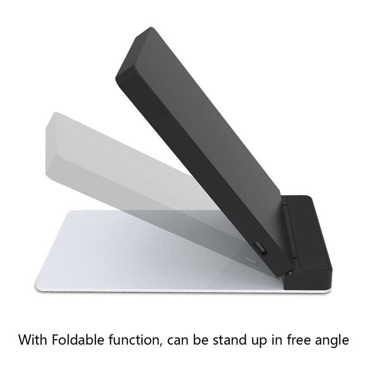 KL01 Portable Fast Wireless Charger QI 1.2 Standard Wireless Charging Charger with Stand for Samsung Galaxy S6 edge / LG G4 etc. - Black-2