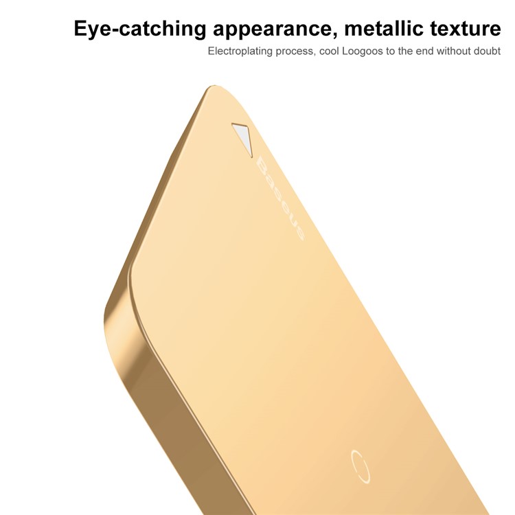 BASEUS 2-bobina Qi Almofada De Suporte De Carga Sem Fio Para Iphone X / 8/8 Plus / Samsung Galaxy Note8 / S8 / S7 / S6 Etc - Cor De Ouro-6