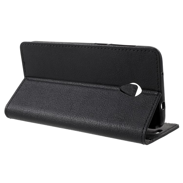 Protective Wallet PU Leather Case with Stand for Alcatel U5 HD - Black-4