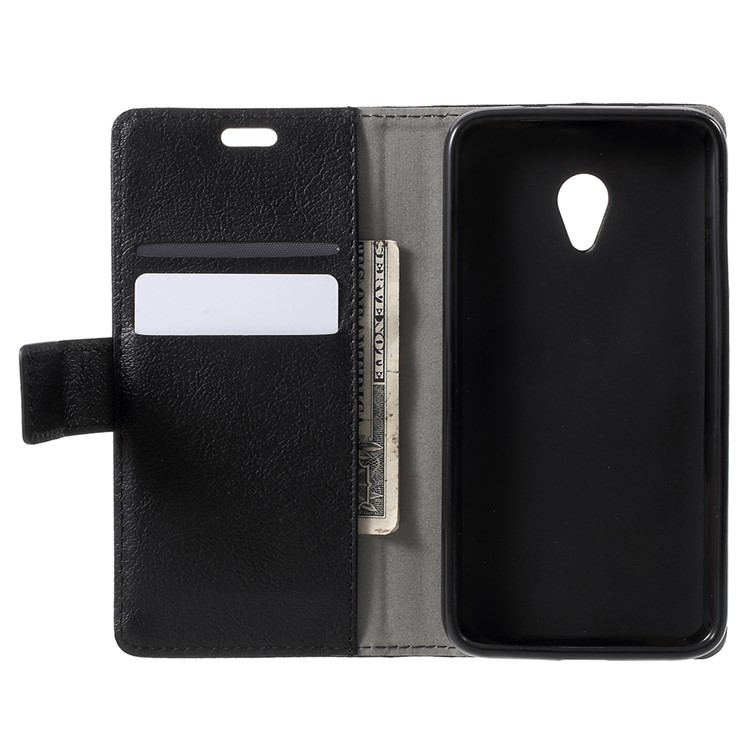 Protective Wallet PU Leather Case with Stand for Alcatel U5 HD - Black-5