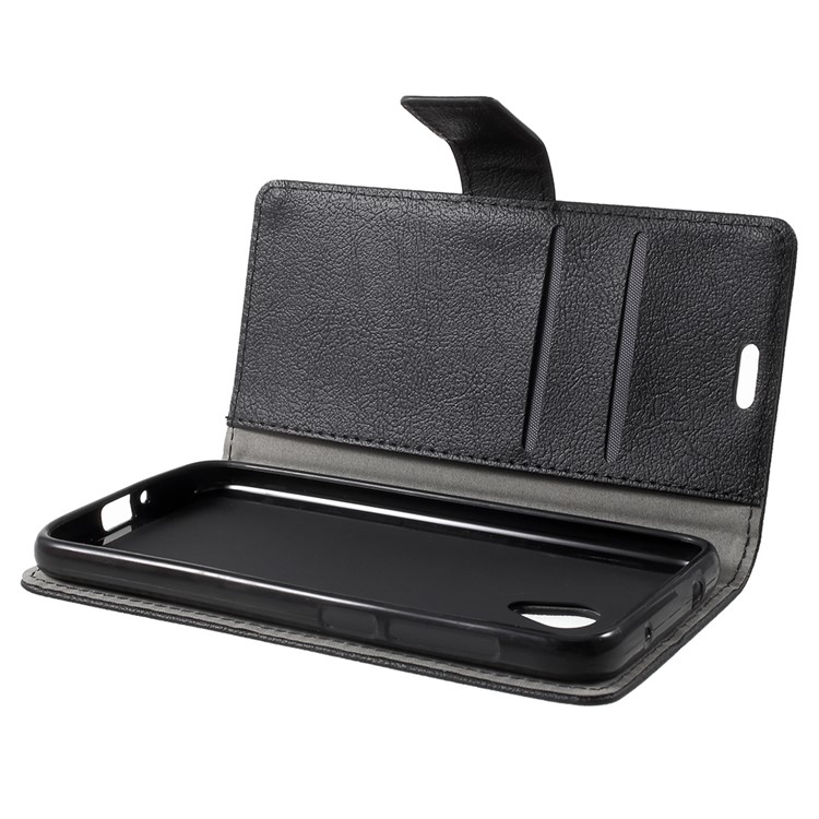 Protective Wallet PU Leather Case with Stand for Alcatel U5 HD - Black-6