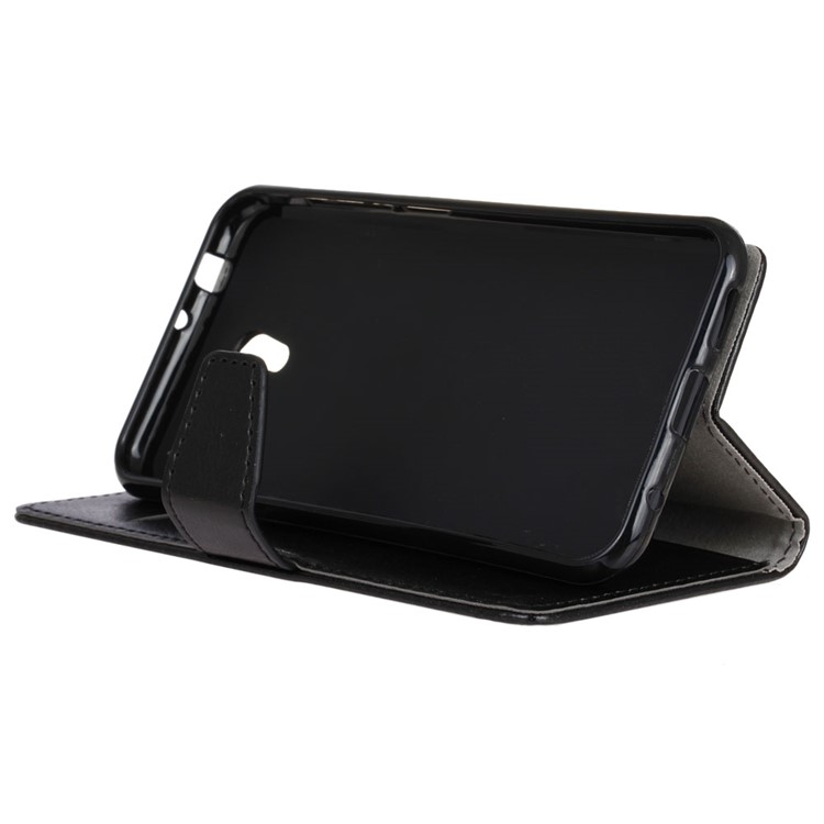 Crazy Horse Texture Wallet Stand Leather Case for Alcatel U5 HD - Black-6