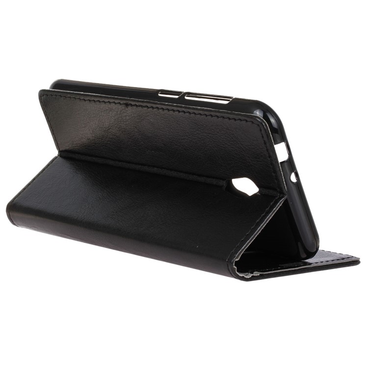 Crazy Horse Texture Wallet Stand Leather Case for Alcatel U5 HD - Black-7