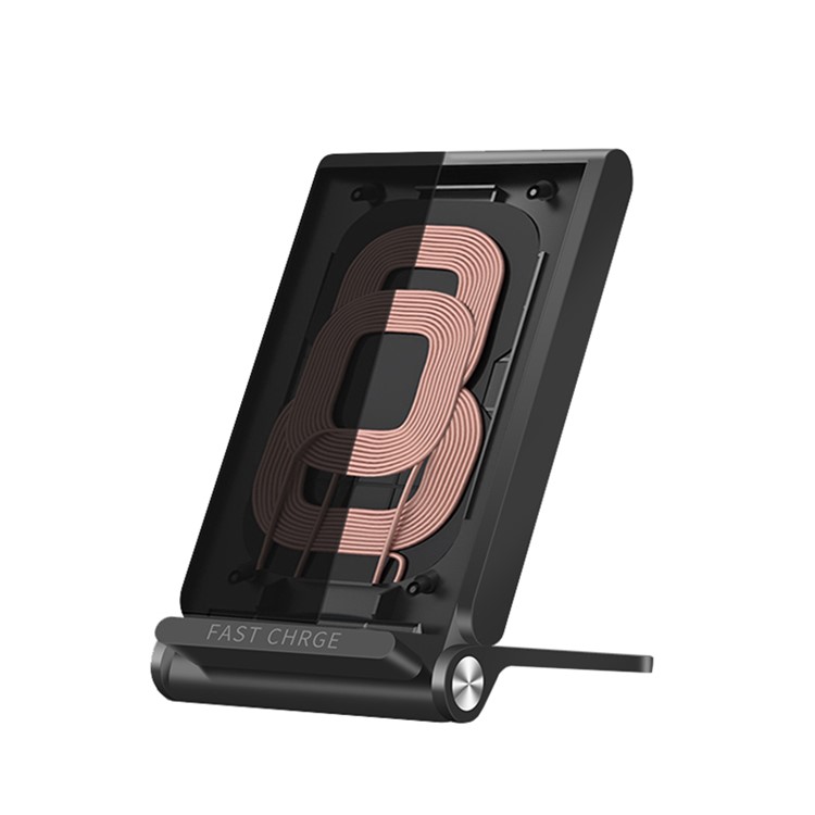 3-Coil Qi Wireless Charging Stand Foldable Wireless Charging Pad for iPhone X/8/8 Plus, Samsung Note 8/S8-4