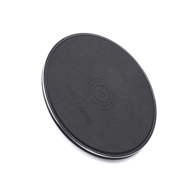 D6 Plus Ultra-thin Fast Wireless Charging Charger Pad for iPhone 8/Samsung Galaxy S8 etc. - Black-2
