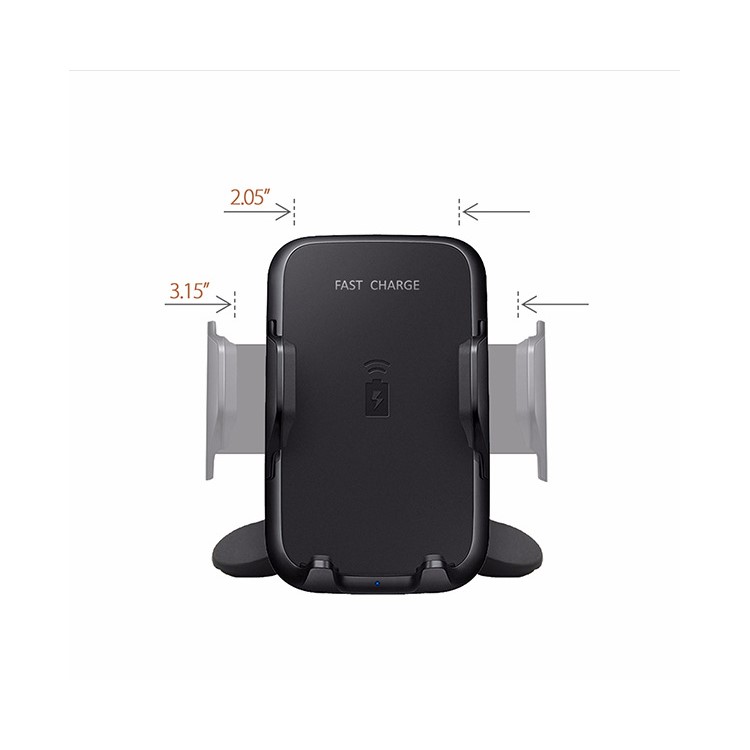 GY-A10 Car Air Vent Mount Holder Qi Wireless Charger for iPhone X/8 Plus/8 Etc.-6