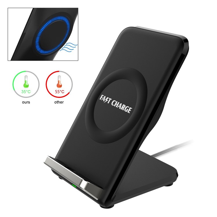 GY-F18 Quick Charge 2.0 Plastic Fast Wireless Charger for iPhone 8/8 Plus/Samsung Galaxy S8/S7/S6 Etc-2