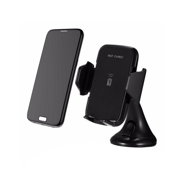 GY-A10 Suction Cup Car Mobile Phone Holder Qi Wireless Charger for iPhone X/8 Plus/8 Etc.-4